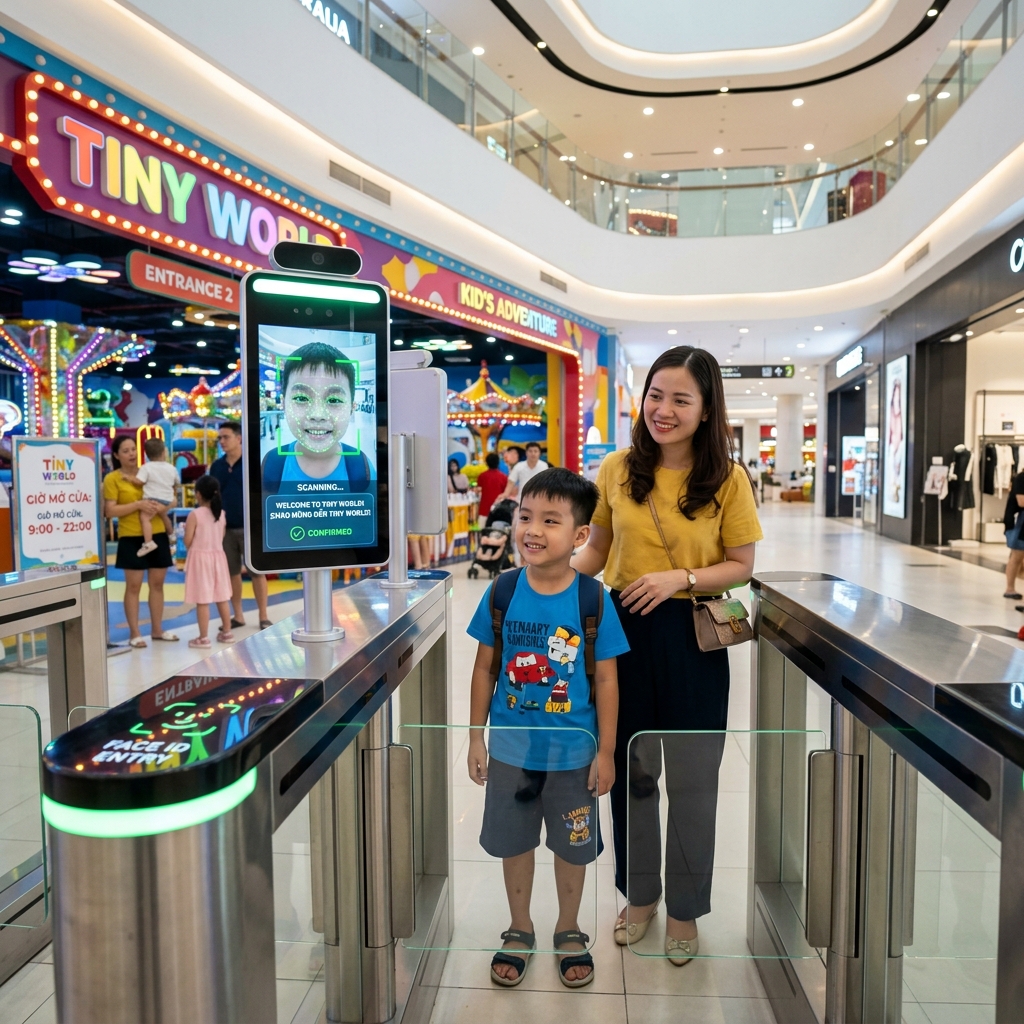 FaceID Kiểm Soát Ra Vào Khu Vui Chơi